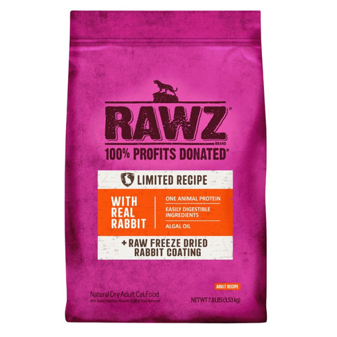 Rawz Real Rabbit Limited Ingredient Diet Dry Cat Food 1.75lb - Poudre Pet & Feed Supply